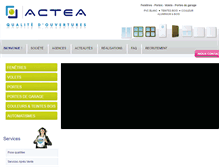 Tablet Screenshot of actea.fr